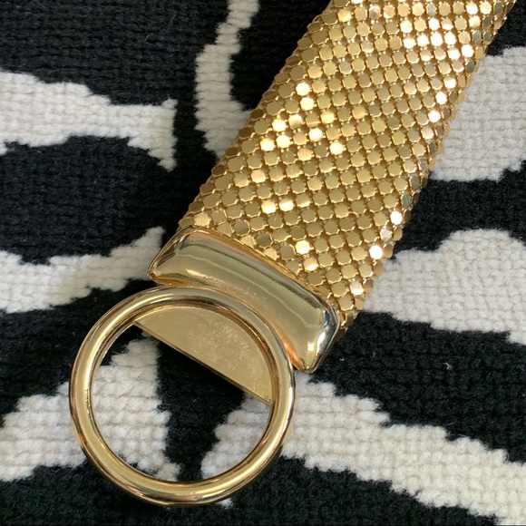 Vintage Gold Mesh Chainmail Adjustable Waist Belt One Size - Picture 4 of 8